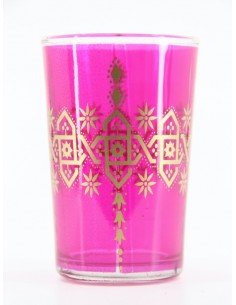 Verre à thé marocain violet et transparent - Art de la table - AXE  INDUSTRIES