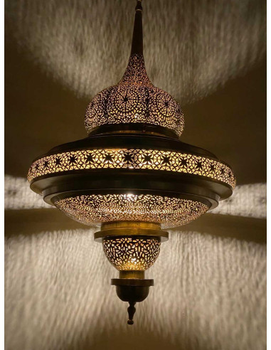 Gold openwork Moroccan chandelier Abra