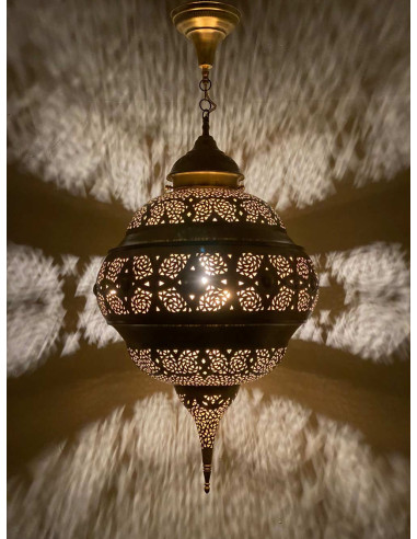 Gold openwork Moroccan chandelier Diamante BBS