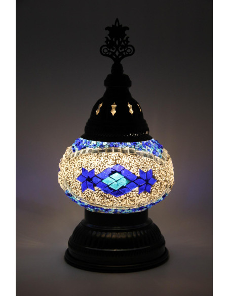 Lampe de table MB2 basse bleue