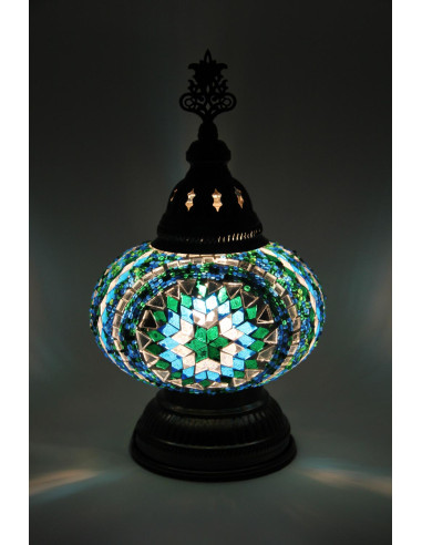 Low MB3 turquoise table lamp