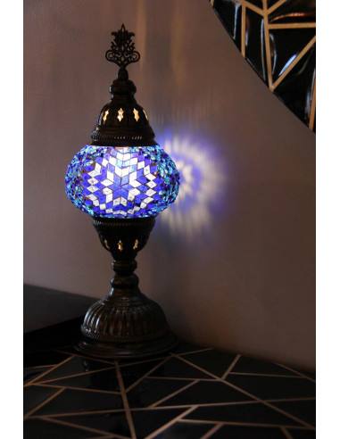 Lampe de table bleue MB2