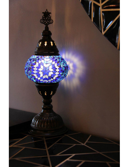 Lampe de table bleue MB2
