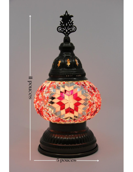 Lampe de table rose MB2 basse