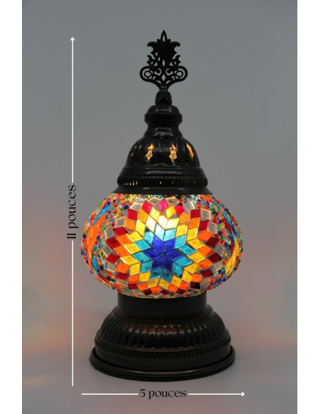 Lampe de table bigarrée MB2 basse