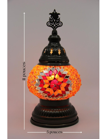 Lampe de table rouge MB2 basse