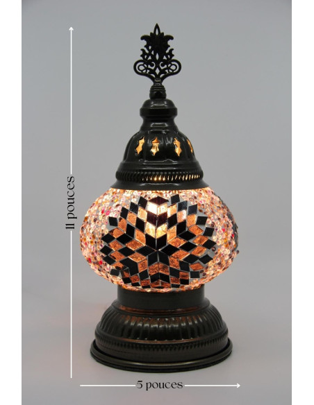 Lampe de table mauve MB2 basse