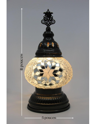 Lampe de table blanche MB2 basse