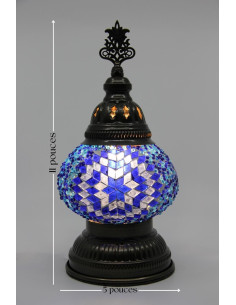 Low MB2 blue and white table lamp 2