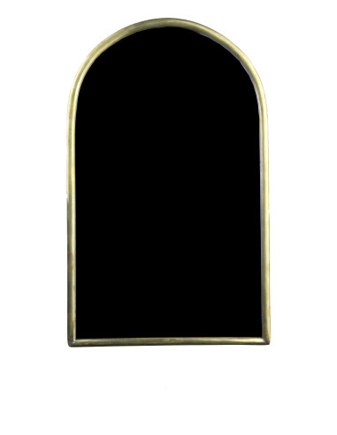 Miroir en forme de porte à cadre doré