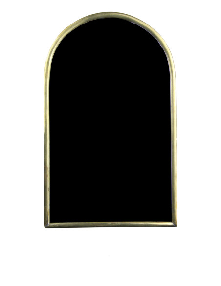 Miroir en forme de porte à cadre doré