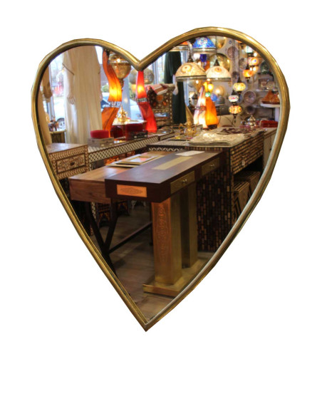 Miroir en forme de cœur