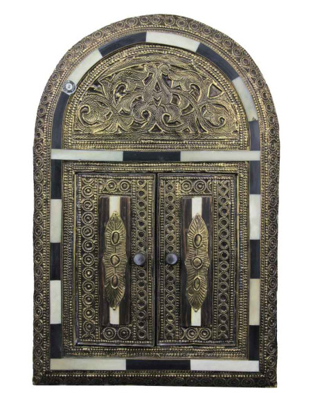 Copper mirror door