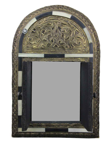 Copper mirror door