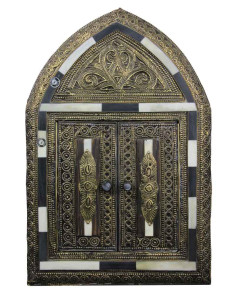 Copper mirror door