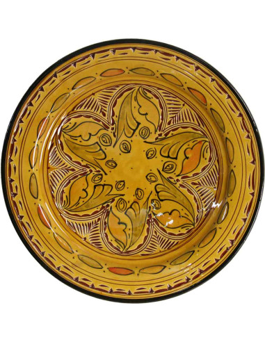 Moroccan yellow plate