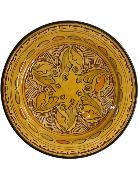 Moroccan yellow plate