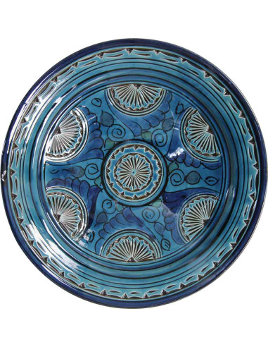 Moroccan blue plate