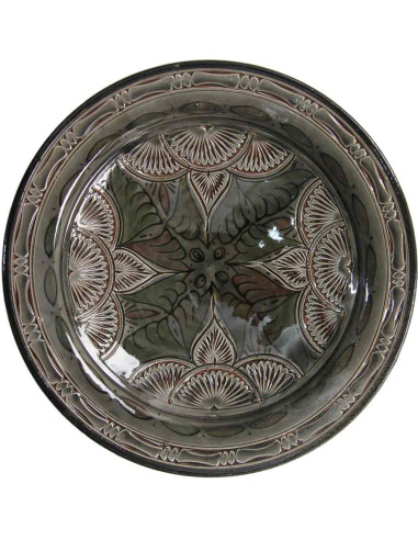 Moroccan gray plate