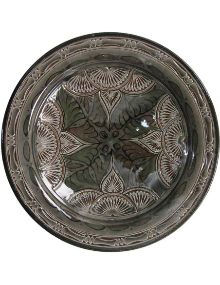 Moroccan gray plate