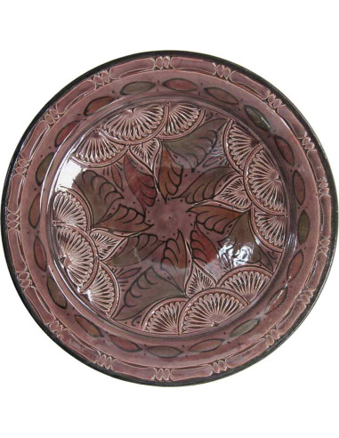 Moroccan purple plate