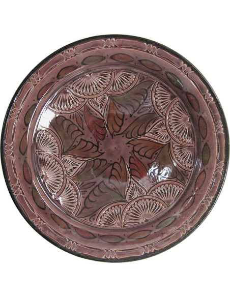 Assiette marocaine violet