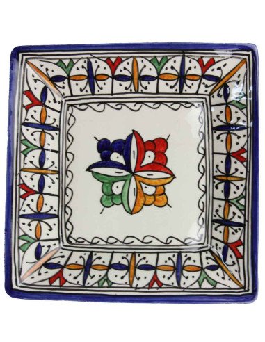 Assiette marocaine carrée motif6