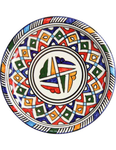 Round Moroccan plate pattern 1