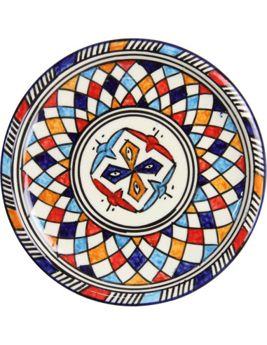 Round Moroccan plate pattern 6