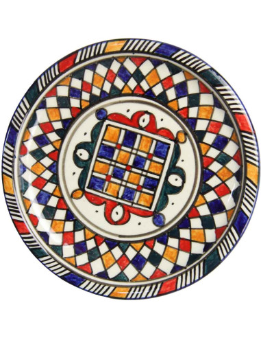 Round Moroccan plate pattern 7