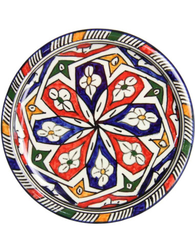 Round Moroccan plate pattern 8