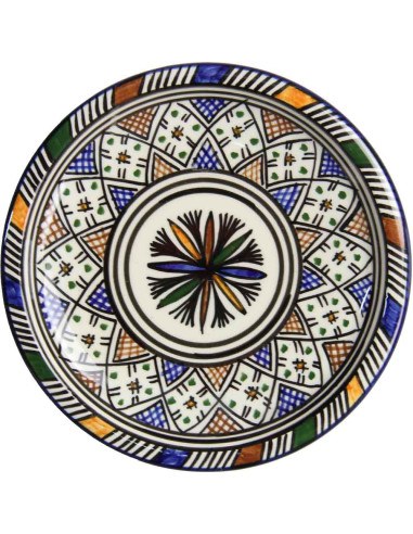 Round Moroccan plate pattern 10