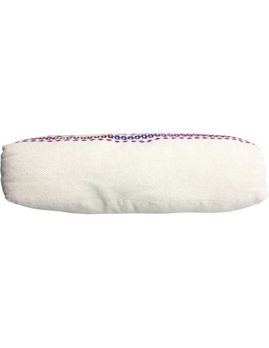 Coussin de méditation brodé violet, 18 x 18 po