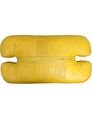 Chaise pliante selle de chameau en cèdre, cuir...
