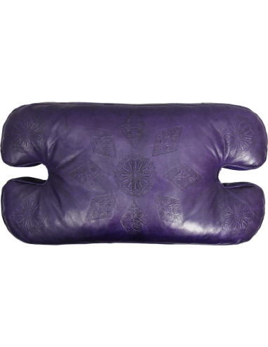 Folding Camel Saddle Chair, Cedar and Purple...