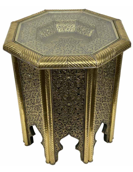 Table d'appoint marocaine octagonal T2