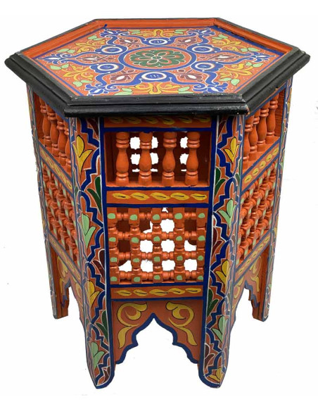 Table marocaine en bois Motif 3