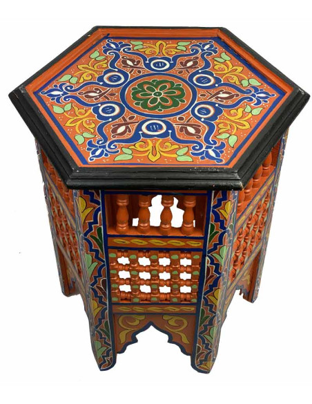Table marocaine en bois Motif 3