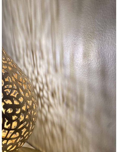 Moroccan Gold Copper Teardrop Table Lamp PT2