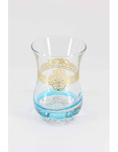 Six verres à thé main de fatma