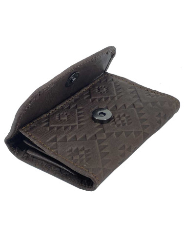 brown leather wallet