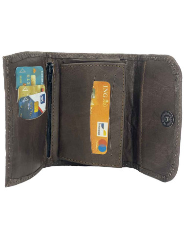 brown leather wallet
