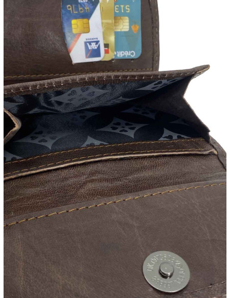brown leather wallet