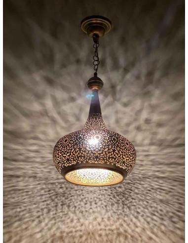 Lustre marocain doré pour salle à manger