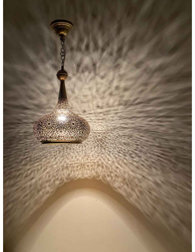 Moroccan Gold Dining Room Chandelier