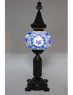 Turkish Lamp, Blue Mosaic, 19 in 2