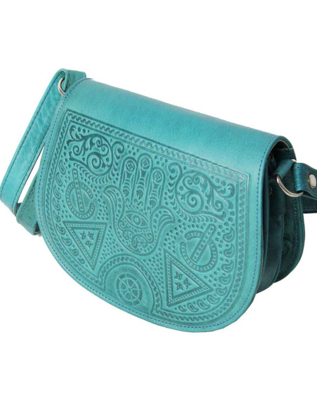Sac besace bleu TM