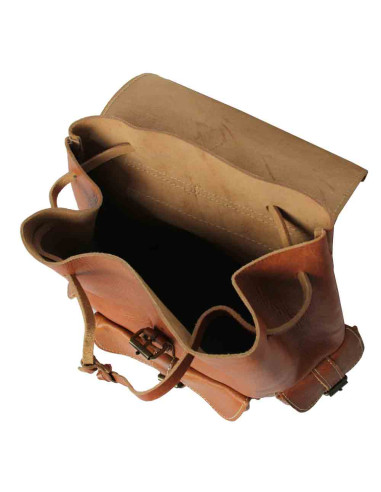 Sac à dos en cuir toffee pour ordinateur, 13 x...