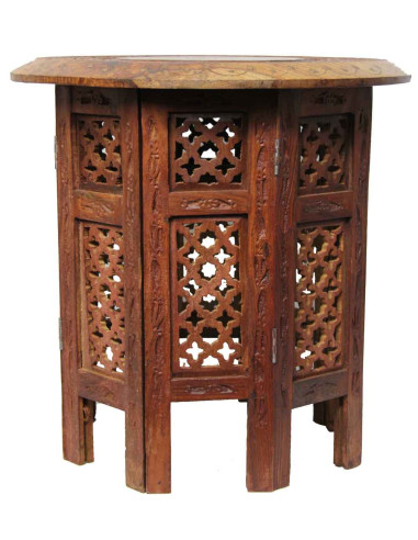 Round sheesham wood coffee table TM