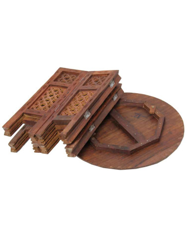 Round sheesham wood coffee table TM